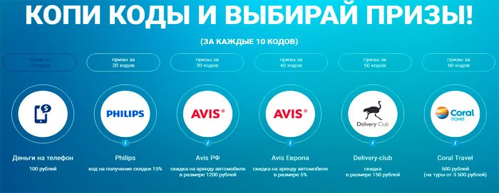 Накопительные призы